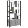 vidaXL Libreria Grigio sonoma 80 x 30 x 155,5 cm Legno multistrato