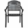 vidaXL Sedia da Giardino 2 pcs Nero 55 x 56.5 x 91cm Alluminio