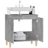 vidaXL Mobile Lavabo Grigio Cemento 58x33x60 cm in Legno Multistrato