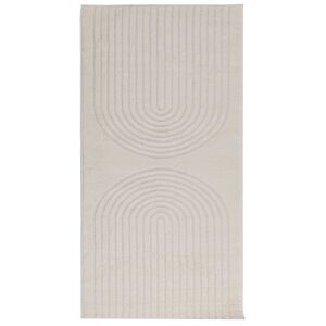 vidaXL Tappeti per area HUARTE Crema 150 x 80 cm Poliestere