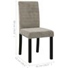 vidaXL Sedie da Pranzo 2 pz Grigio Chiaro in Velluto