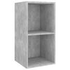 vidaXL Mobile TV da Parete Grigio Cemento 37x37x72cm Legno Multistrato