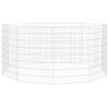 vidaXL Recinto per Animali Ruspante 10 Pannelli 54x80 cm Ferro Zincato