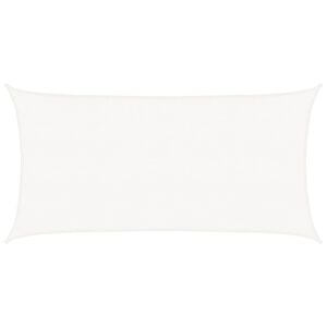 vidaXL Vela Parasole in HDPE Rettangolare 2x4 m Bianca