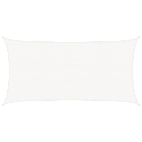 vidaXL Vela Parasole in HDPE Rettangolare 2x4 m Bianca