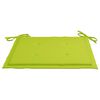 vidaXL Sedie da Giardino 2 pz Cuscini Verde Brillante in Legno di Teak