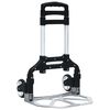 vidaXL Carrello di Trasporto Pieghevole 70 kg in Alluminio Argento