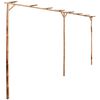 vidaXL Pergolato in Bamb&ugrave; 385x40x205 cm