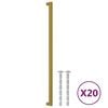 vidaXL Maniglie per Mobili 20 pz Oro 480 mm in Acciaio Inox