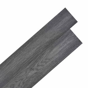 vidaXL Tavole per Pavimenti Nero e Bianco 5,02 m&sup2; 36 pz PVC