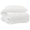 vidaXL Duvet per Tutte le Stagioni con cuscino 2 pz Bianco Microfibra