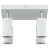 vidaXL Faretto da soffitto Bianco 26 x 26 x 16.5 cm Acciaio