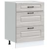 vidaXL Base da Cucina Kalmar Grigio Sonoma in Legno Multistrato