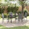 vidaXL Set da Pranzo per Giardino 5 pcs Grigio
