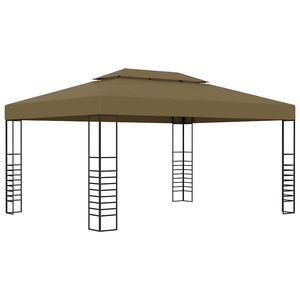 vidaXL Gazebo 3x4 m Grigio Talpa 180 g/m&sup2;