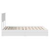 vidaXL Letto con Contenitore Bianco 150 x 200 cm Legno multistrato