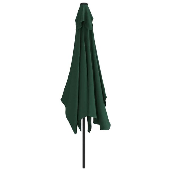 vidaXL Parasole 200 x 300 cm Verde Rettangolare