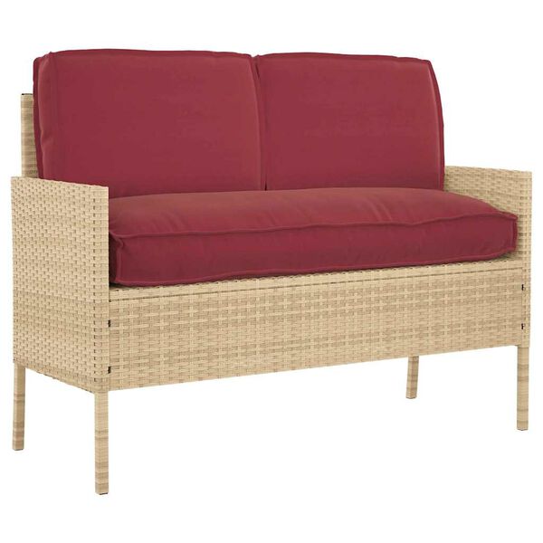 vidaXL Set di Cuscini 3 pcs Rosso Vino Tessuto Oxford