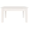 vidaXL Tavolino da Salotto Bianco 55x55x30 cm Legno Massello di Pino