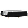 vidaXL Struttura del letto con materasso Nero 200 x 200 cm Tessuto