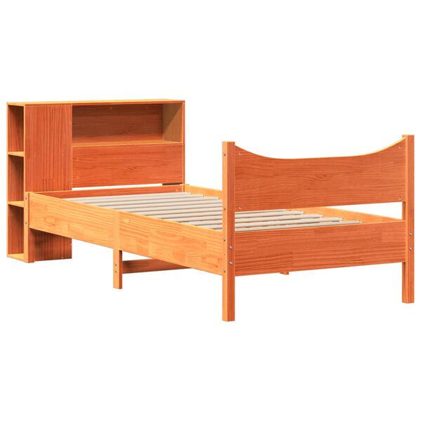 vidaXL Letto senza Materasso Marrone Cera 75x190 cm in Legno di Pino