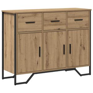 vidaXL Credenza con cassetto Rovere artigianale 97 x 32,5 x 74,5 cm