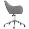 vidaXL Sedie da Pranzo Girevoli 6 pz Grigio Chiaro in Tessuto