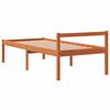 vidaXL Letto per Anziani Marrone Cera 75x190 cm Legno Massello di Pino
