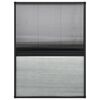 vidaXL Zanzariera Plissettata Finestra Alluminio 80x120 cm con Tendina