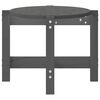 vidaXL Tavolino da Salotto Grigio 87x48x35cm in Legno Massello di Pino