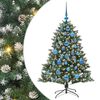 vidaXL Albero di Natale artificiale con 150 LED Verde 85 x 85 x 120 cm