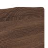 vidaXL Testiera Rovere Marrone 200 cm Legno multistrato
