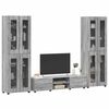 vidaXL Set mobile TV con porta FLORIN Grigio Sonoma Legno multistrato