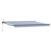 vidaXL Tettuccio Elettrico Retrattile Blu, Bianco, Antracite 5 &times; 3,5 m