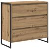 vidaXL Credenza Rovere Artigianale 79 x 36 x 75.5 cm Legno multistrato