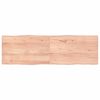 vidaXL Piano Tavolo Marrone Chiaro 160x50x(2-4) cm Rovere Non Trattato
