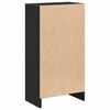 vidaXL Libreria Rovere Nero 40x24x76 cm in Legno Multistrato