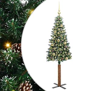 vidaXL Albero di Natale snodato con 150 LED con supporto Verde 150 cm