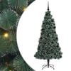 vidaXL Albero di Natale artificiale preilluminato con set di palline