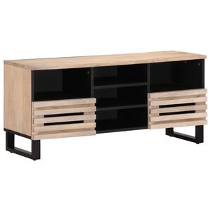 vidaXL Mobile Porta TV 100x34x46 cm in Legno Massello di Mango