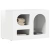 vidaXL Mobile TV Bianco Lucido 60 x 35 x 40 cm Legno multistrato