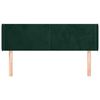 vidaXL Testiera ad Orecchio Verde Scuro 147x16x78/88 cm in Velluto