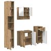 vidaXL Set di mobili per il bagno 4 pz Rovere artigianale