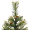 vidaXL Albero di Natale artificiale pieghevole con coni Verde 150 cm