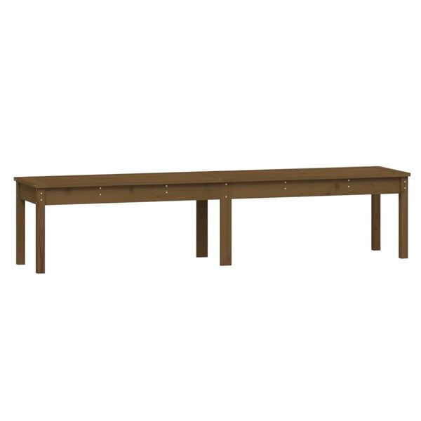 vidaXL Panca Giardino 2 Posti Ambra 203,5x44x45cm Legno Massello Pino
