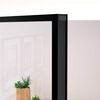 vidaXL Porta Interna Nera 83x201,5cm Vetro Temperato Alluminio Sottile
