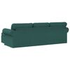 vidaXL Divano Verde Scuro 215 x 138 x 80 cm Tessuto