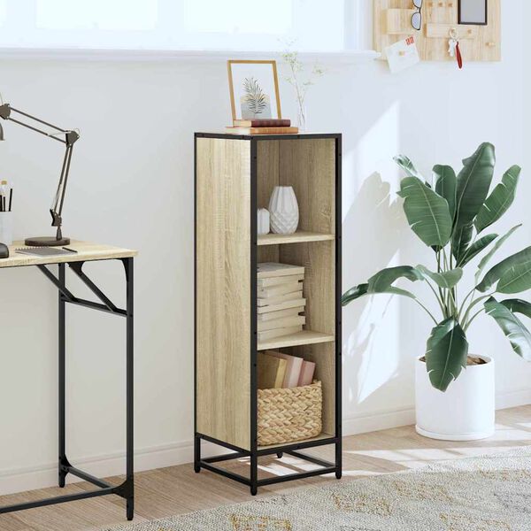 vidaXL Libreria Rovere Sonoma 33,5x33x107,5 cm in Legno Multistrato