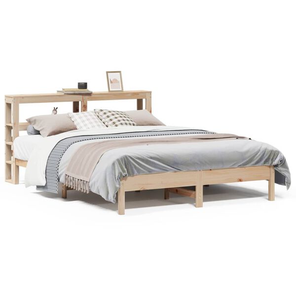 vidaXL Letto senza Materasso 140x200 cm in Legno Massello di Pino