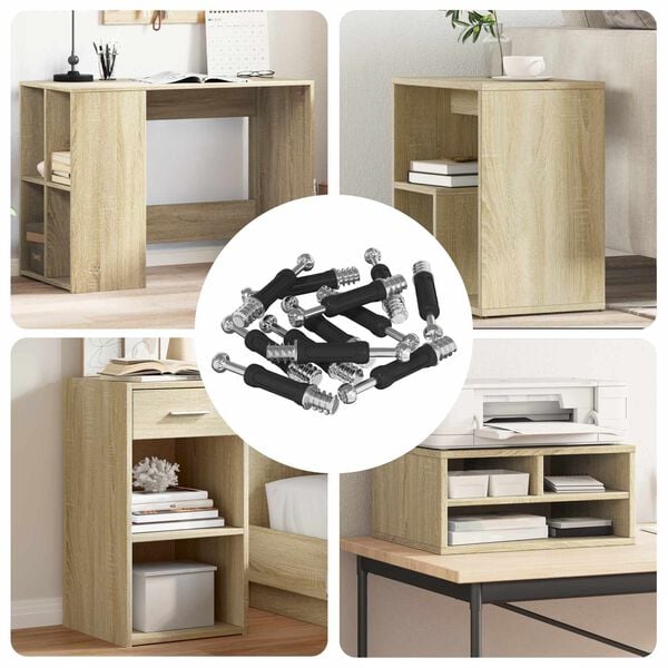 vidaXL Vite per Blocco a Camma 4000 pcs Argento e Nero Metallo